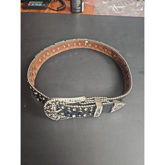 Shyanne Other - Shyanne Girls Embellished Rhinestone Western Belt Black Large